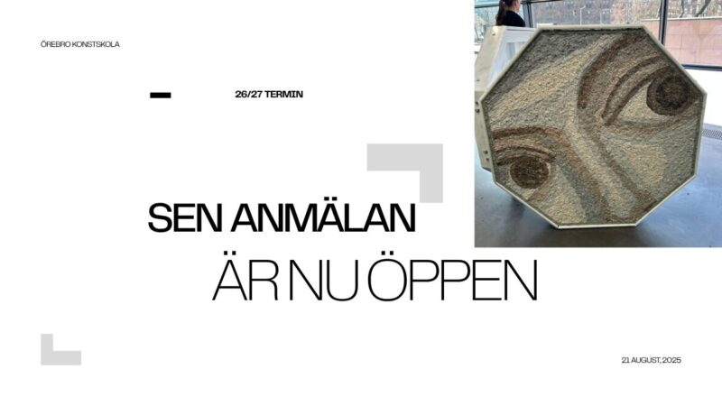 Sen anmälan är nu öppen!